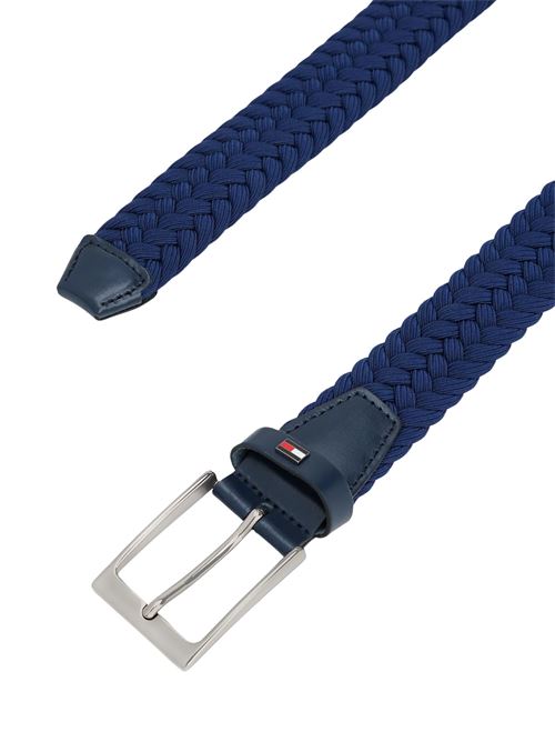 Cintura blu elastica in poliestere Tommy Hilfiger | AM0AM13570C7G